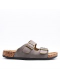 Sandale homme en simili cuir