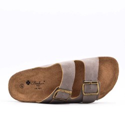 Sandale homme en simili cuir