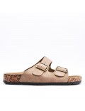 Man sandal in faux leather