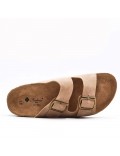 Man sandal in faux leather