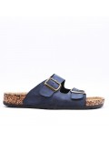 Man sandal in faux leather