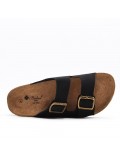 Man sandal in faux leather