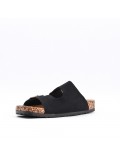 Man sandal in faux leather