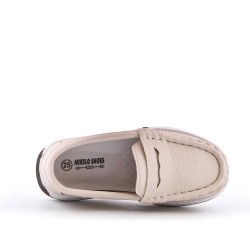 Mocassin enfant en simili cuir