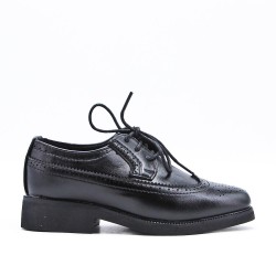 Child's derby in faux leather