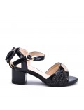 Sandale fille en simili cuir