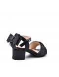 Sandale fille en simili cuir