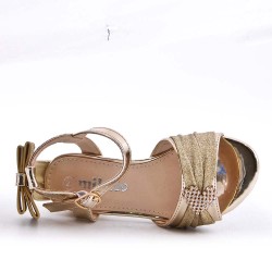 Sandale fille en simili cuir