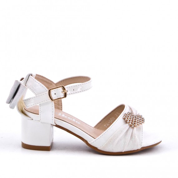 Sandale fille en simili cuir