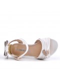 Sandale fille en simili cuir