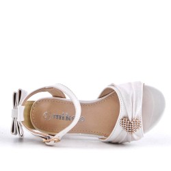 Sandale fille en simili cuir