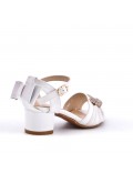 Sandale fille en simili cuir