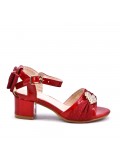 Sandale fille en simili cuir