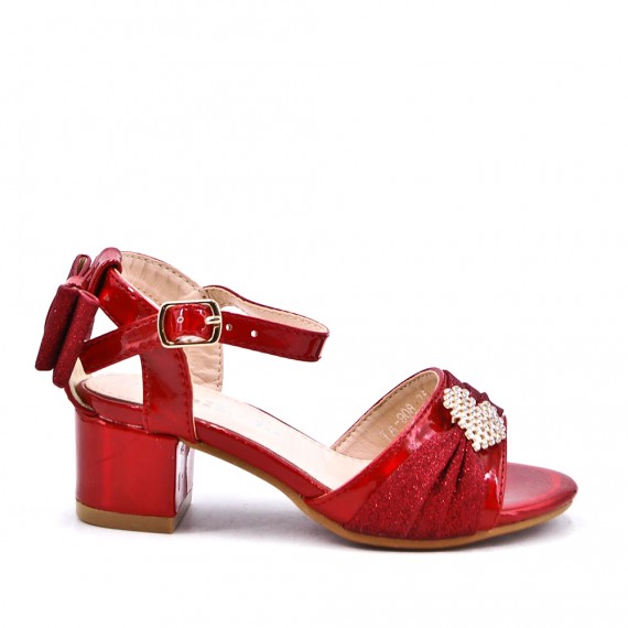 Sandale fille en simili cuir