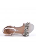 Sandale fille en simili cuir