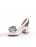 Sandale fille en simili cuir