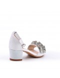 Sandale fille en simili cuir