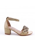 Sandale fille en simili cuir