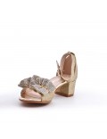 Sandale fille en simili cuir