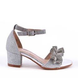 Sandale fille en simili cuir