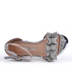 Sandale fille en simili cuir