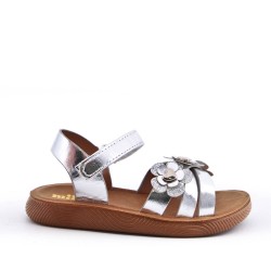 Sandale fille en simili cuir