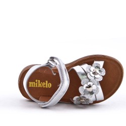 Sandale fille en simili cuir