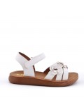 Girl's faux leather sandal