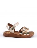 Sandale fille en simili cuir