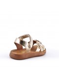 Sandale fille en simili cuir