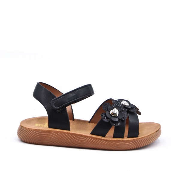 Sandale fille en simili cuir