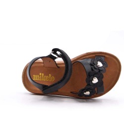 Sandale fille en simili cuir