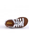 Sandale fille en simili cuir