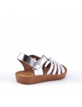 Sandale fille en simili cuir