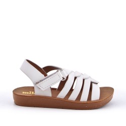 Sandale fille en simili cuir