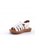 Girl's faux leather sandal