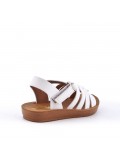 Girl's faux leather sandal