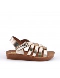 Sandale fille en simili cuir