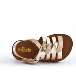 Sandale fille en simili cuir