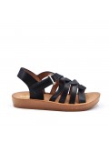 Sandale fille en simili cuir