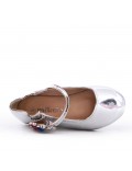 Girl's faux leather ballerina