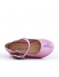 Girl's faux leather ballerina