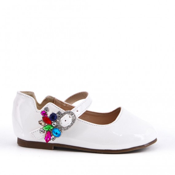 Ballerine en simili cuir pour fille