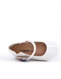 Girl's faux leather ballerina