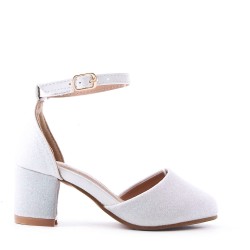 Girl's mixed materials sandal