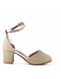 Girl's mixed materials sandal