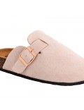 Slipper in mixed materials for women