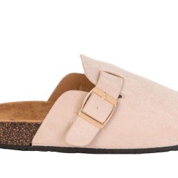 Slipper in mixed materials for women