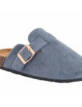 Slipper in mixed materials for women