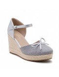 Women's high heel espadrilles